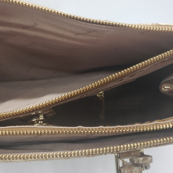 451- BRAHMIN BLAKE SATCHEL HANDBAG GENUINE LEATHER NWT - Picture 11 of 15